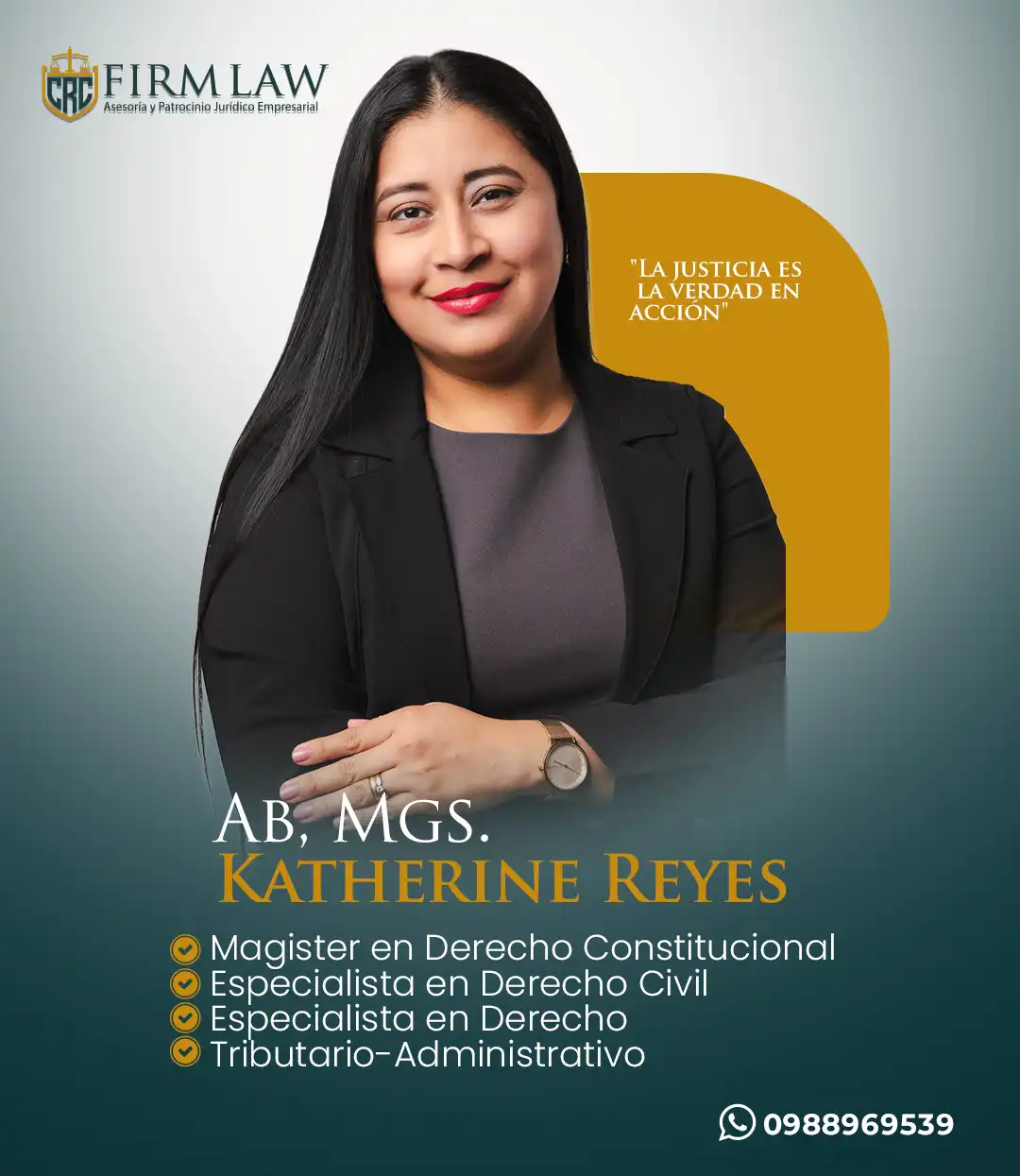 Ab. Katherine Reyes Sigcho - Asociada